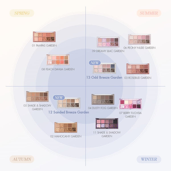 rom&nd BETTER THAN PALETTE  SPRING FEVER (2 colors) 6g 9