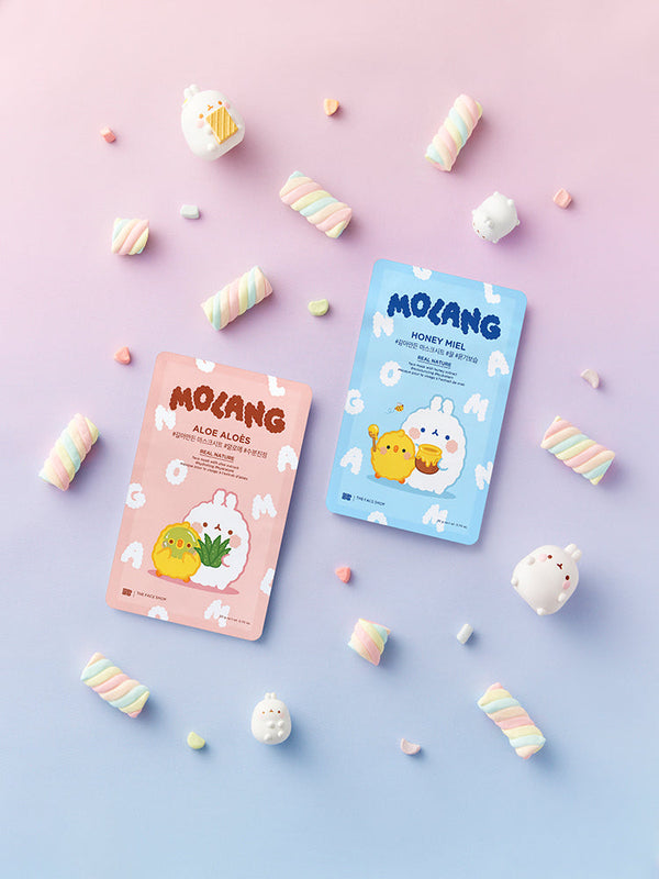 THE FACE SHOP Real Nature Honey Face Mask Set 20gX10ea (MOLANG Edition) 3
