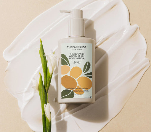THE FACE SHOP The Botanic Woody Musk Body Lotion 350ml 4