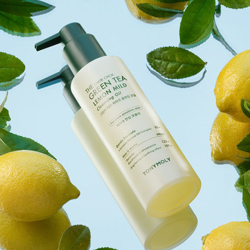 TONYMOLY The Chok Chok Green Tea Lemon Mild Cleansing Oil 200ml 3
