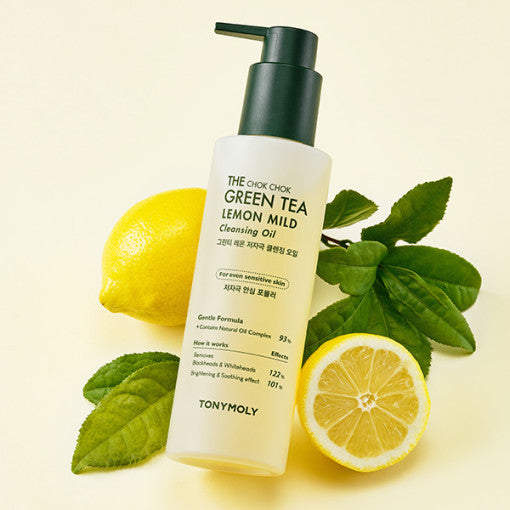 TONYMOLY The Chok Chok Green Tea Lemon Mild Cleansing Oil 200ml 4