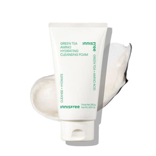 innisfree Green Tea Amino Hydrating Cleansing Foam 250g 2