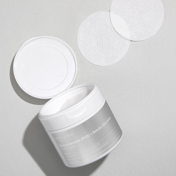 [MARY & MAY] Gluconolactone (PHA)+Betula Alba Juice Cleansing Pad 270ml (70 Pads) 4