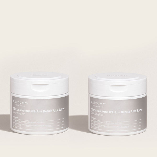 [MARY & MAY] Gluconolactone (PHA)+Betula Alba Juice Cleansing Pad 270ml (70 Pads) 7