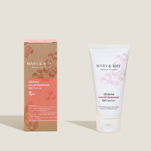 [MARY & MAY] Vegan Low pH Hyaluronic Gel Cleanser 150ml 5