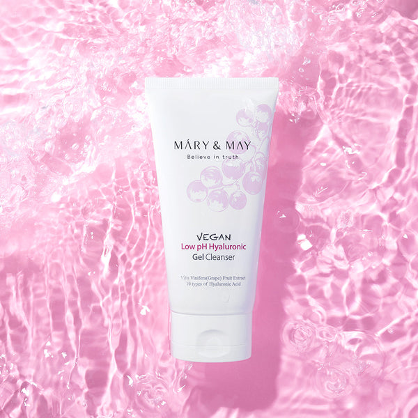 [MARY & MAY] Vegan Low pH Hyaluronic Gel Cleanser 150ml 9