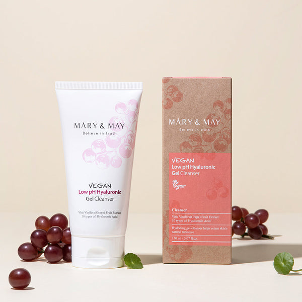 [MARY & MAY] Vegan Low pH Hyaluronic Gel Cleanser 150ml 11