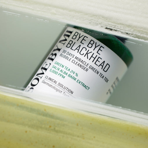 [SOME BY MI] Bye Bye Blackhead 30 Days Miracle Green Tea Tox Bubble Cleanser 120g 3
