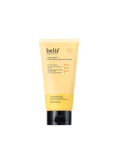 belif Super Knights Bright Toning Vegan Pack Cleanser 150ml 3