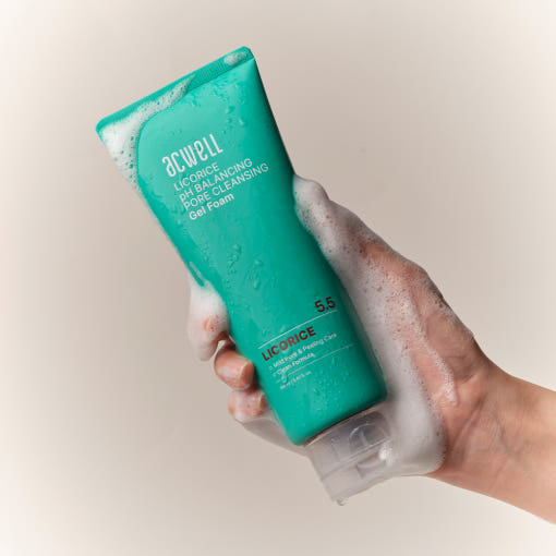 acwell Licorice pH Balancing Pore Cleansing Gel Foam 160ml 3