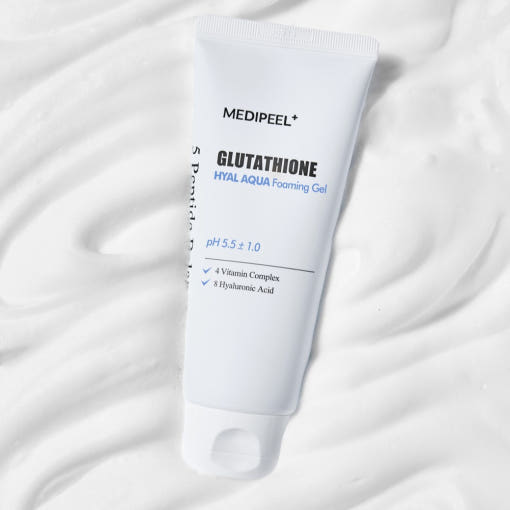 MEDIPEEL Glutathione Hyal Aqua Foaming Gel Cleanser 150ml 4