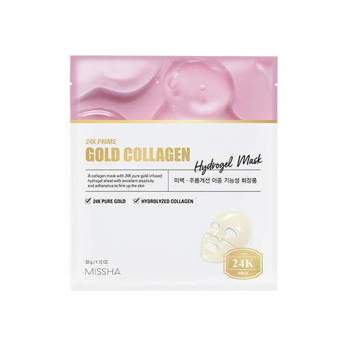 MISSHA 24K Prime Gold Collagen Hydrogel Mask 32g x 5ea