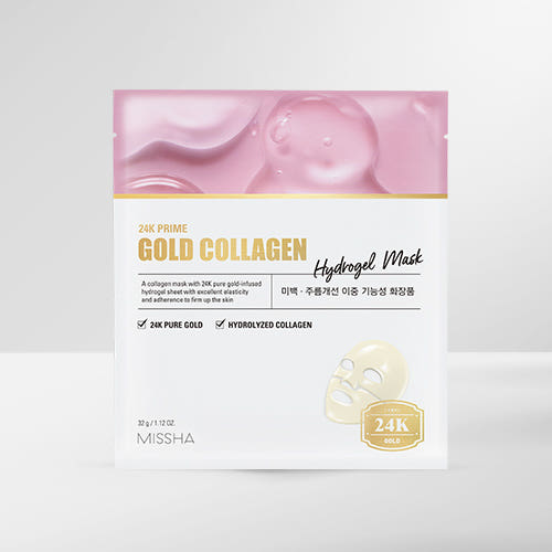 MISSHA 24K Prime Gold Collagen Hydrogel Mask 32g x 5ea 3