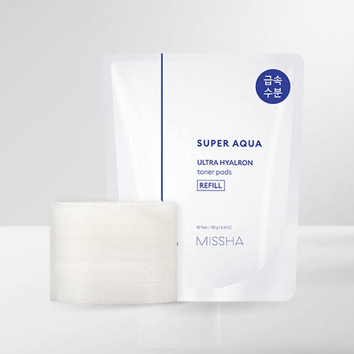 MISSHA Super Aqua Ultra Hyalron Toner Pad 180g/90pads (Refill) 3