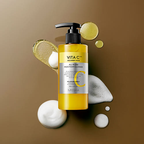 MISSHA Vita C Plus All In One Pack Foam Cleanser 200ml 3