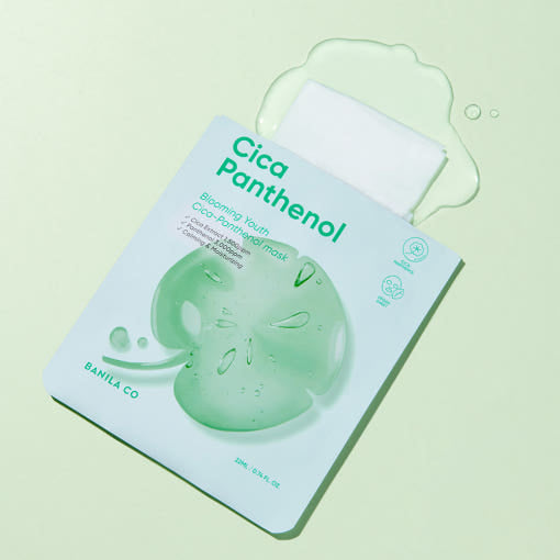 BANILA CO Blooming Youth Cica Panthenol Mask 22ml X 10ea 3