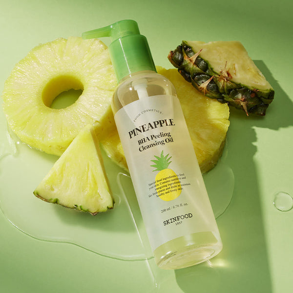 SKINFOOD Pineapple BHA Peeling Cleansing Oil 200ml 3