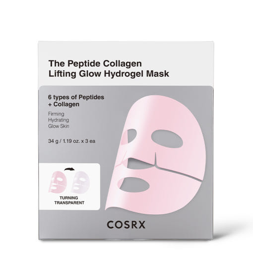 COSRX The Peptide Collagen Lifting Glow Hydrogel Mask 34g X 3ea 3