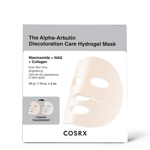 COSRX The Alpha-Arbutin Discoloration Care Hydrogel Mask 34g X 3ea 3