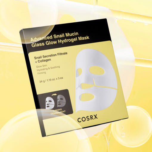 COSRX Advanced Snail Mucin Glass Glow Hydrogel Mask 34g X 3ea 2