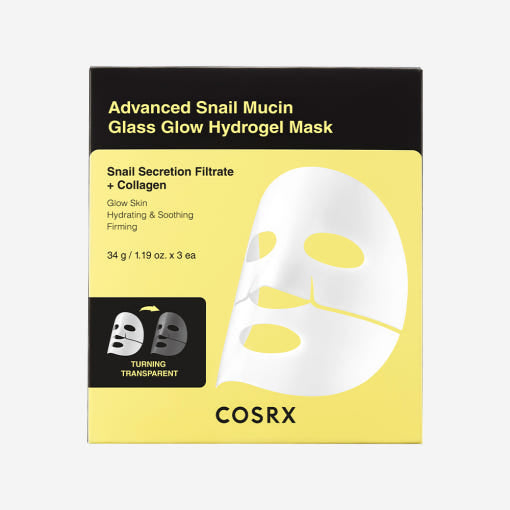 COSRX Advanced Snail Mucin Glass Glow Hydrogel Mask 34g X 3ea 4