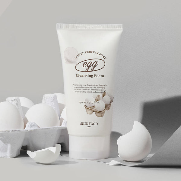 SKINFOOD Egg White Perfect Pore Cleansing Foam 150ml 3