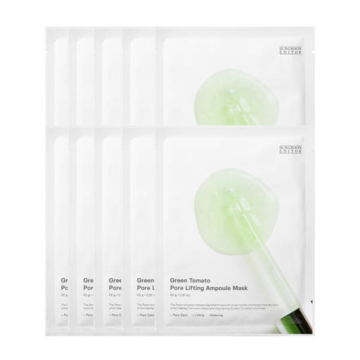 SUNGBOON EDITOR Green Tomato Pore Lifting Ampoule Mask 23ml X 10ea