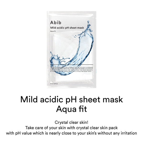 Abib Mild Acidic pH Sheet Mask Aqua Fit 30ml X 10ea 4