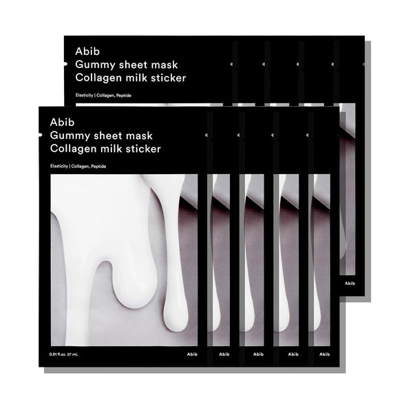 Abib Gummy Sheet Mask Collagen Milk Sticker 27ml X 10ea 2