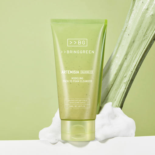 BRINGGREEN Artemisia Calming EX Modeling Pack to Foam Cleanser 120ml 3