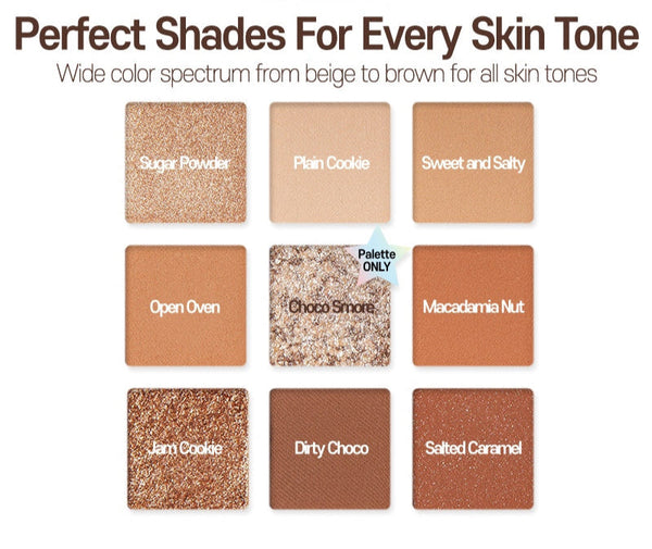 ETUDE Play Color Eyes 9-Color 7.2g #Cookie Chips 4