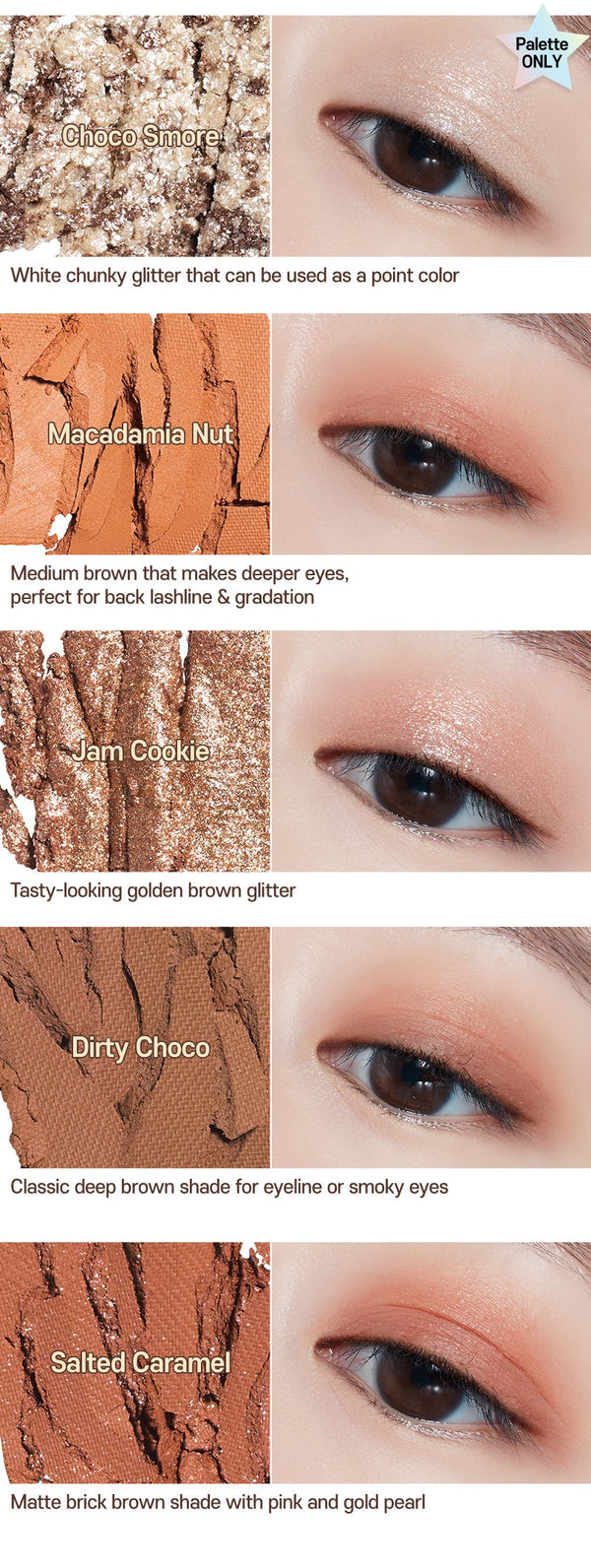 ETUDE Play Color Eyes 9-Color 7.2g #Cookie Chips 6