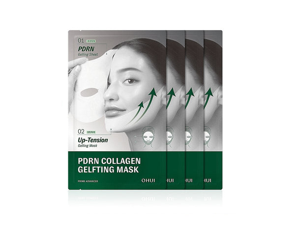 O HUI Prime Advancer De-Aging PDRN Collagen Gelfting Mask Sheet 28g X 4ea