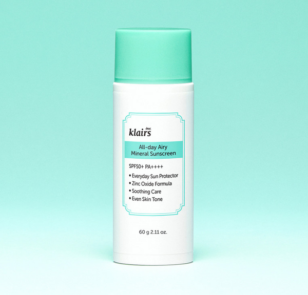 KLAIRS All-day Airy Mineral Sunscreen SPF50+ PA++++ 60g 2