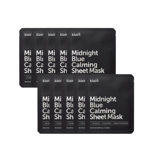 KLAIRS Midnight Blue Calming Sheet Mask 25ml X 10ea 2