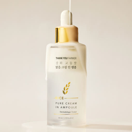 [THANK YOU FARMER] Rice Pure Cream In Ampoule 50ml 2