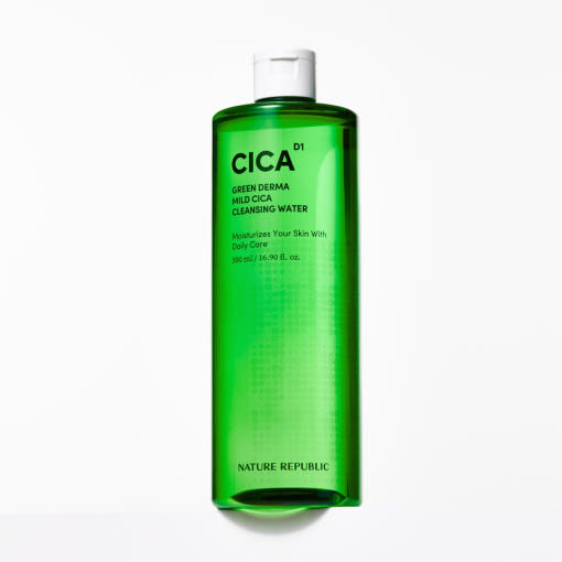 [NATURE REPUBLIC] Green Derma Mild Cica Cleansing Water 500ml 2