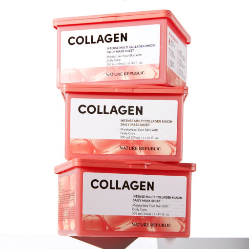 [NATURE REPUBLIC] Intense Multi Collagen Mucin Daily Mask Sheet 350ml/30ea 3