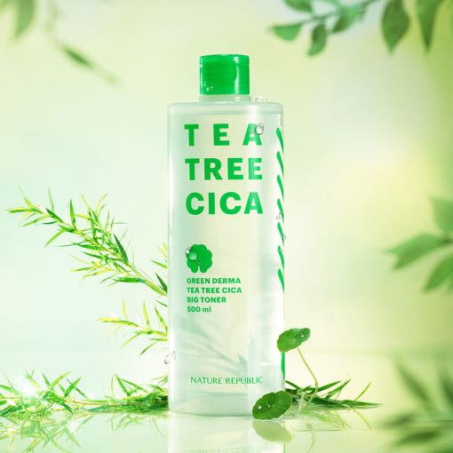 [NATURE REPUBLIC] Green Derma Tea Tree Cica Big Toner 500ml 3