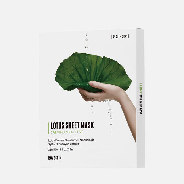 ROVECTIN Lotus Water Calming Sheet Mask 25ml X 10ea 2