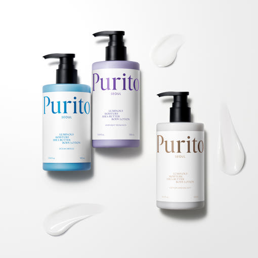 [PURITO SEOUL] Luminous Moisture Shea Butter Body Lotion 300ml (3-types)