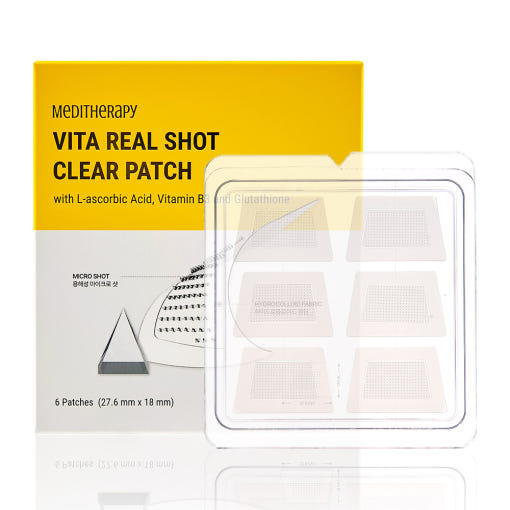 MEDITHERAPY Vita Real Shot Clear Patch 6patches (27.6mm X 18mm)