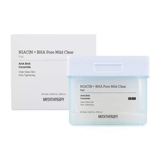 MEDITHERAPY NIACIN X BHA Pore Mild Clear Pad 180ml/60ea 2