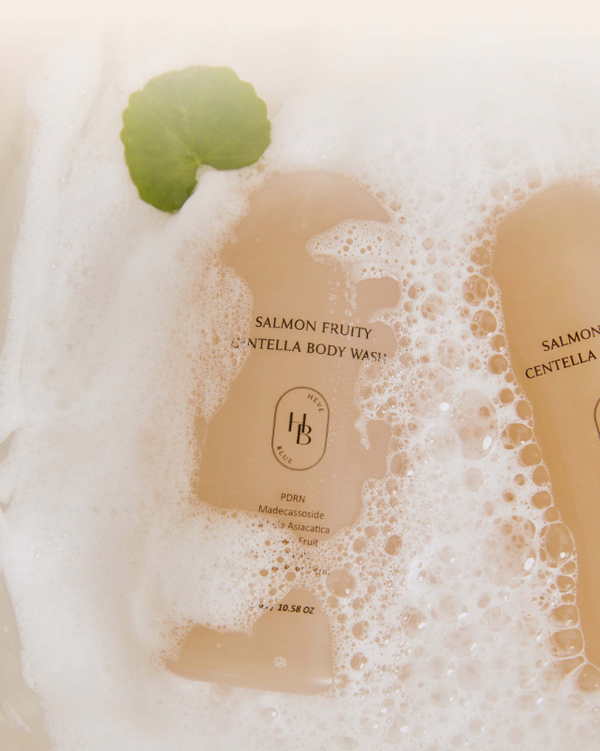 HEVEBLUE Salmon Fruity Centella Body Wash 300g 3