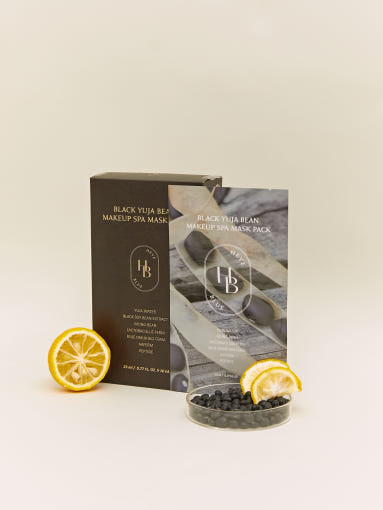 HEVEBLUE Black Yuja Bean Makeup Spa Mask Pack 23ml X 10ea