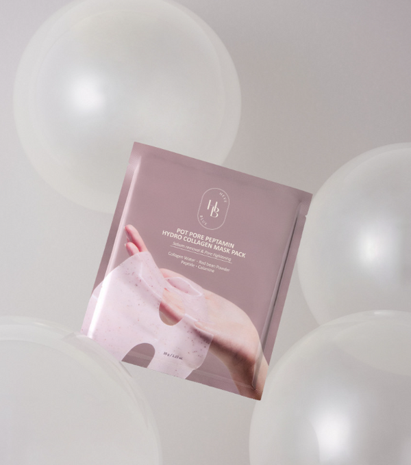 HEVEBLUE Pot Pore Peptamin Hydro Collagen Mask Pack 35g X 4ea 3