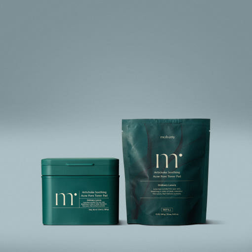 molvany Artichoke Soothing Acne Pore Toner Pad 70ea+70ea(Refill) Set