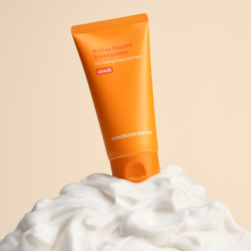 SUNGBOON EDITOR Active Marine Astaxanthin Vita Toning Whipping Foam 120g 3