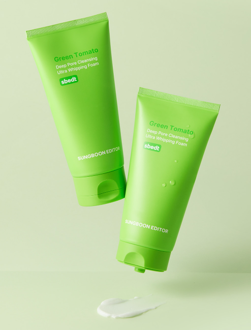 SUNGBOON EDITOR Green Tomato Deep Pore Cleansing Ultra Whipping Foam 120g 3