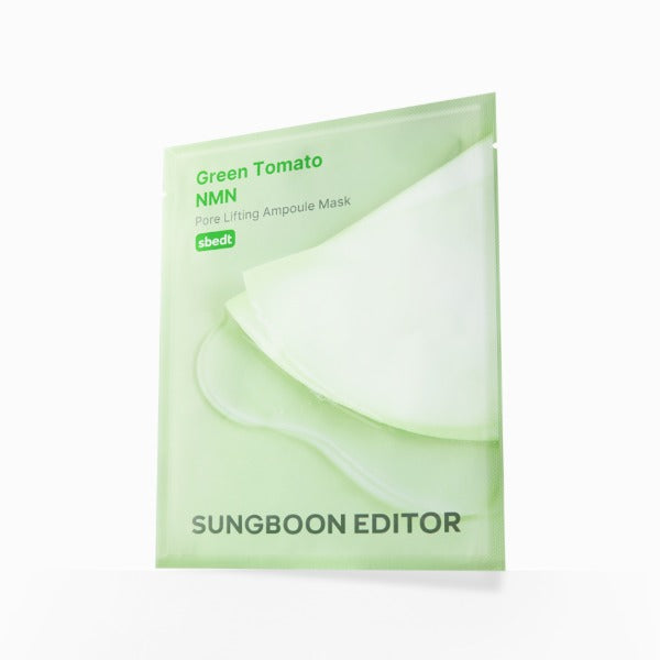 SUNGBOON EDITOR Green Tomato NMN Pore Lifting Ampoule Mask 23g X 10ea 3